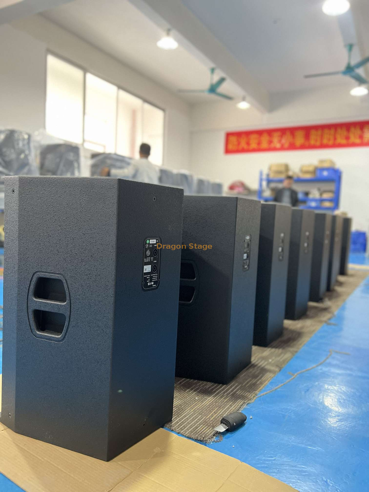 Système de son populaire d'approvisionnement d'usine 15 pouces 400w 2 haut-parleurs de salle de conférence à gamme complète