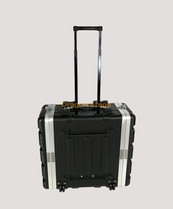 Valise de chariot ABS 4UW avec armoire d'équipement d'amplificateur de puissance audio à roulettes 19 pouces